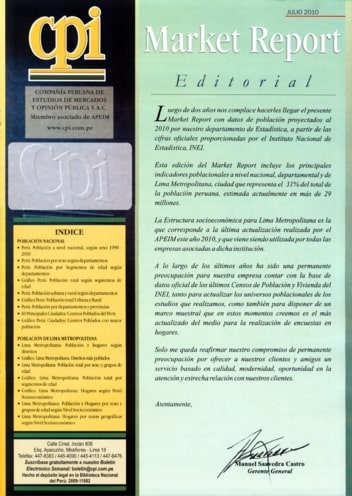 EDICIÓN 2010 – Población a nivel nacional 2010