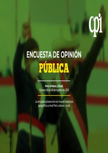 Encuesta Nacional Del 06 Al 08 De Agosto 2021