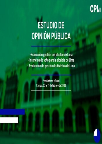 Encuesta De Opinión Pública Febrero 2022