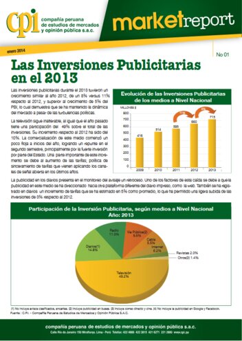 Las Inversiones Publicitarias En El 2013