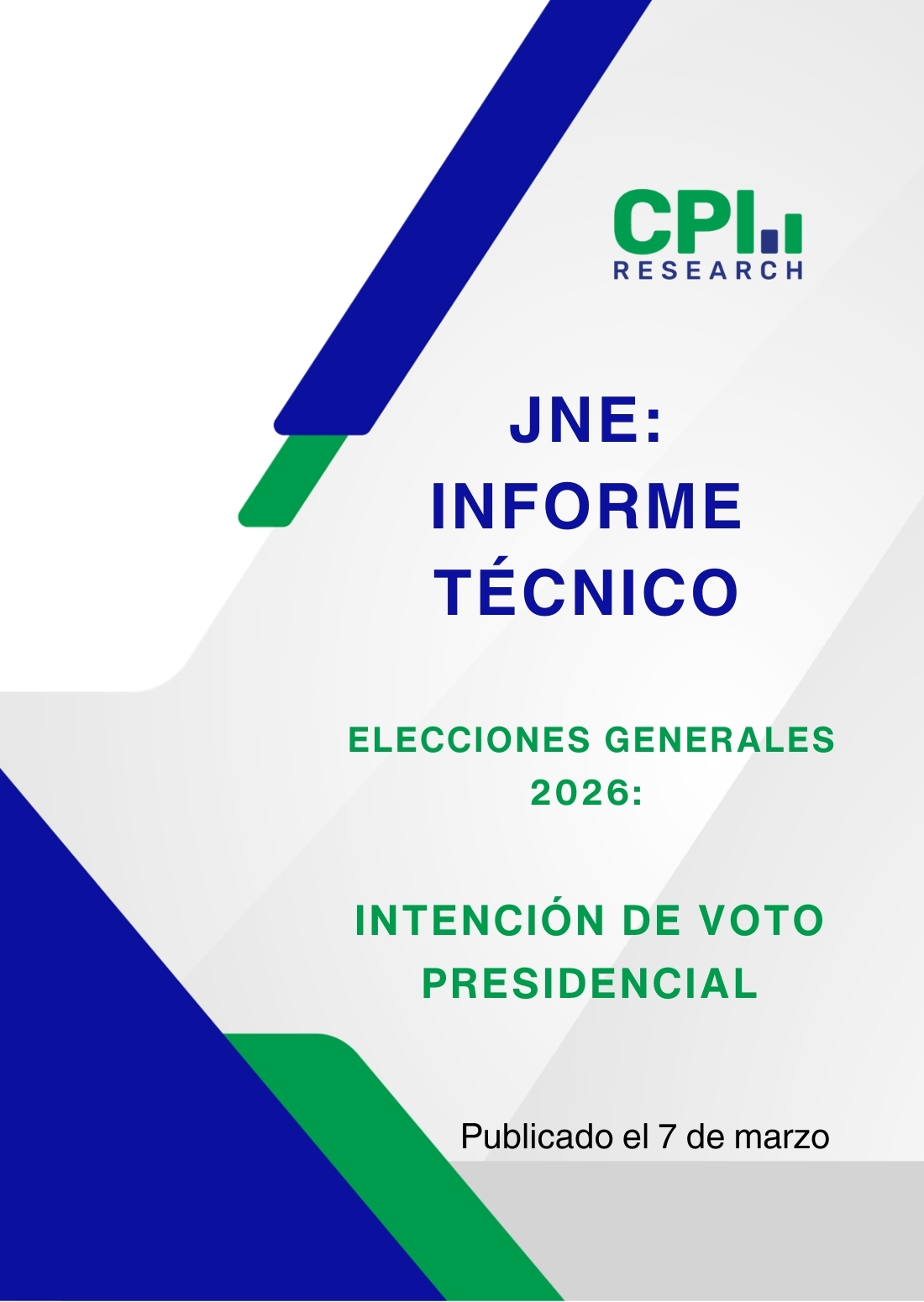 JNE- INFORME TÉCNICO: INTENCIÓN DE VOTO PRESIDENCIAL DEL 28/02 AL 5/03